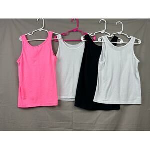 Fruit of the Loom Girls 4 Pack Tank Top, Size Small